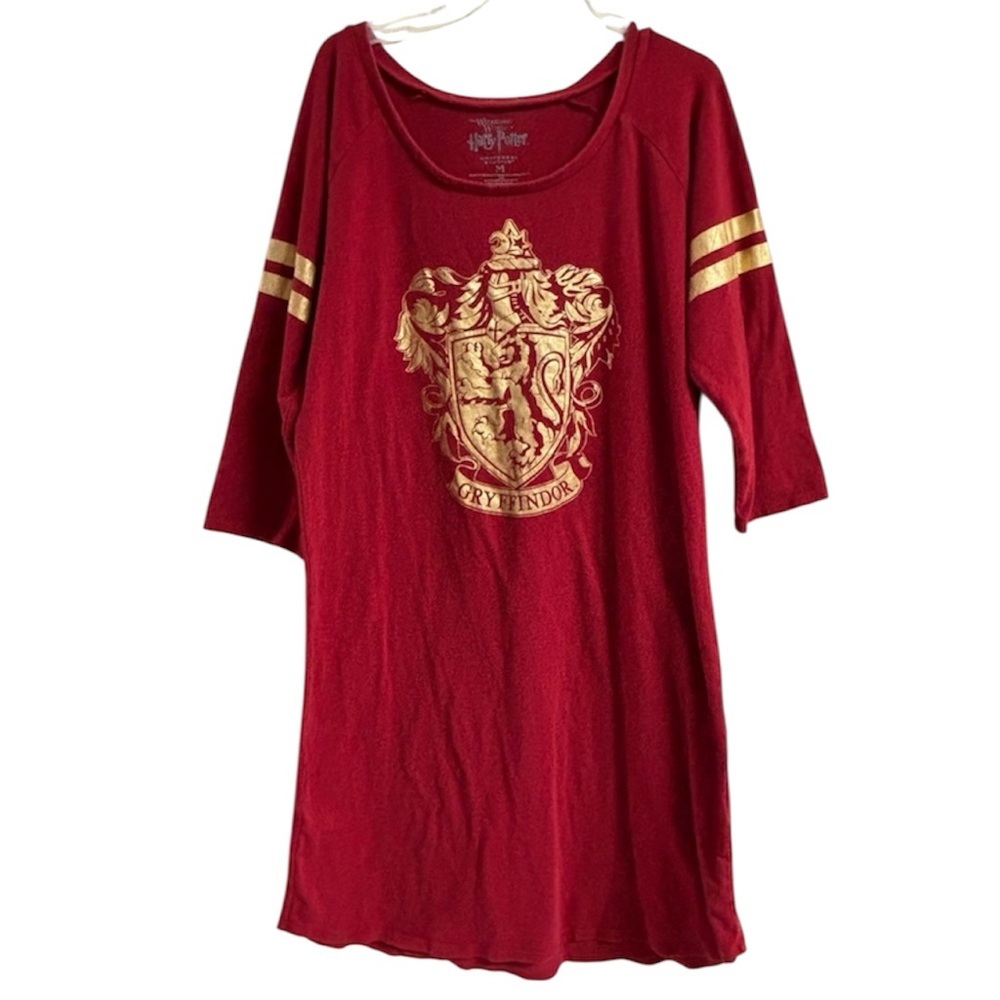 Warner Bros. Red Harry Potter Shirt with Gold Design